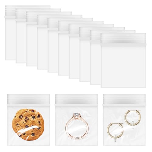 JJUNW 200 Stück Plastikbeutel Zipper Beutel, 25x30mm Mini Druckverschlussbeutel, Plastiktüten tüten Reißverschluss Transparent Wiederverschließbare Zip Beutel Kleine Tütchen Probenbeutel JJUNW 200 Stück Plastikbeutel Zipper Beutel, 25x30mm Mini Druckverschlussbeutel, Plastiktüten tüten Reißverschluss Transparent Wiederverschließbare Zip Beutel Kleine Tütchen Probenbeutel von JJUNW