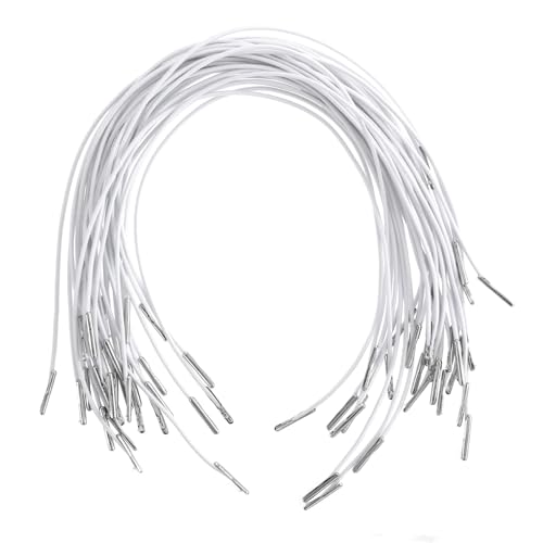 JJUNW Elastische Schnüre mit Metall Enden, 30 Stück Elastische Widerhaken Cord, Stretch Runde Schnur mit Metall Widerhaken Verschluss Maske Lanyard für Maske Machen Buch Bindung DIY Party Hut Menüs JJUNW Elastische Schnüre mit Metall Enden, 30 Stück Elastische Widerhaken Cord, Stretch Runde Schnur mit Metall Widerhaken Verschluss Maske Lanyard für Maske Machen Buch Bindung DIY Party Hut Menüs von JJUNW