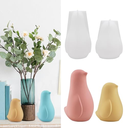 JJYHEHOT2 Stück Silikonform Vogel, Ostern Silikonformen Vogel, Silikonformen Gießformen Frühling Vogel, Gießform Ostern, Kerzengießform Silikon von JJYHEHOT
