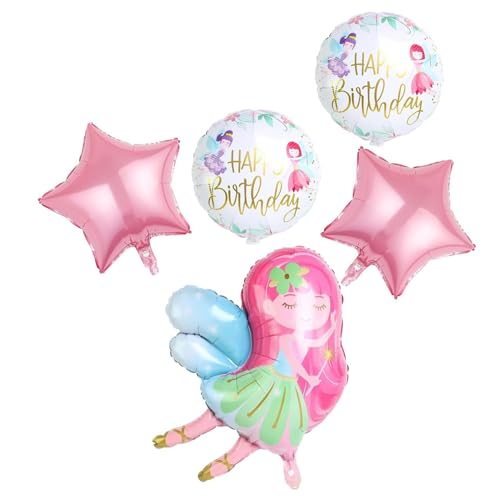 Fee Folienballon,5 Stück Happy Birthday Ballon Zauber Fee Themenballon Party-Deko Dekoration Geburtstagsdeko Kinder Happy Birthday Fee Ballon Jubiläum Motto Party Dekoration Fee Folienballon,5 Stück Happy Birthday Ballon Zauber Fee Themenballon Party-Deko Dekoration Geburtstagsdeko Kinder Happy Birthday Fee Ballon Jubiläum Motto Party Dekoration von JJiaoLinin
