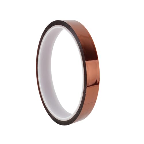 JJiaoLinin Hitzebeständiges Klebeband,Kapton Tape Hohen Temperaturen Hitzebeständig Tape Selbstklebend Isolierband Hohen Temperaturen Kapton Band Klebeband Bis 300°C Wärmeklasse（33 m x 10mm） von JJiaoLinin