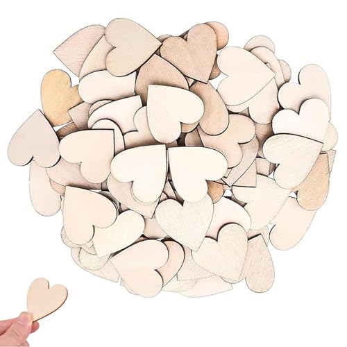 JJiaoLinin Holzherzen, 100 Stück Holzherzscheiben Dekoherzen Holzherzen zum Beschriften Leere Naturholzscheiben Konfettiherzen für DIY Hochzeitsdeko, zur Gästebuchbeschriftung JJiaoLinin Holzherzen, 100 Stück Holzherzscheiben Dekoherzen Holzherzen zum Beschriften Leere Naturholzscheiben Konfettiherzen für DIY Hochzeitsdeko, zur Gästebuchbeschriftung von JJiaoLinin