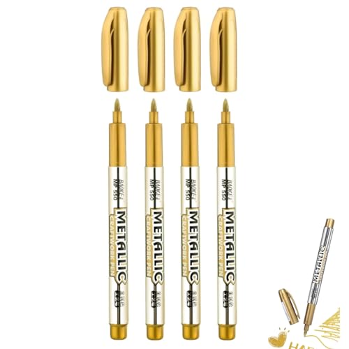 JJiaoLinin Metallic Marker Pen, 4 Stück Zeichnung MarkerHighlight Marker Pens Glänzende Highlight Marker Stifte Set Wasserfest für Malerei Karte Machen JJiaoLinin Metallic Marker Pen, 4 Stück Zeichnung MarkerHighlight Marker Pens Glänzende Highlight Marker Stifte Set Wasserfest für Malerei Karte Machen von JJiaoLinin