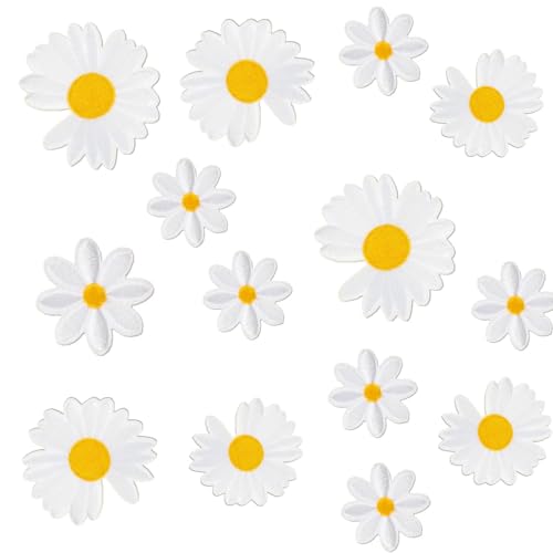 JJiaoLinin Patches Zum Aufbügeln Blume, 30 Stück Gänseblümchen Blumen Bügelflicken Exquisite Stickerei Flicken zum Aufbügeln Kinder für Hut, Jeans, Jacken Rucksäcke JJiaoLinin Patches Zum Aufbügeln Blume, 30 Stück Gänseblümchen Blumen Bügelflicken Exquisite Stickerei Flicken zum Aufbügeln Kinder für Hut, Jeans, Jacken Rucksäcke von JJiaoLinin