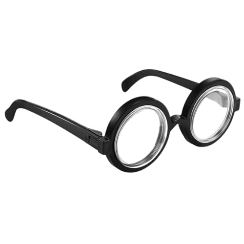 JJiaoLinin Runde Brillen mit Klaren Gläsern,Brille Nerd Retro Zauberer Brille Dicke Lustige Streber Brille für Karneval, Fasching, Mottoparty, Verkleidung, Accessoire,Schwarz JJiaoLinin Runde Brillen mit Klaren Gläsern,Brille Nerd Retro Zauberer Brille Dicke Lustige Streber Brille für Karneval, Fasching, Mottoparty, Verkleidung, Accessoire,Schwarz von JJiaoLinin