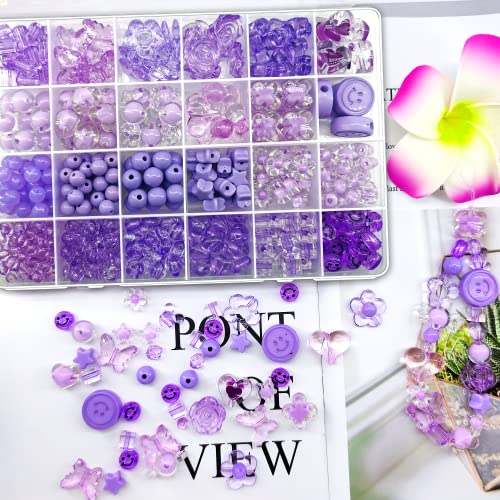 450 Stück lila Serie Acryl sortierte Perlen Blume Herz Stern Lächeln Schmetterling Mickey Süßigkeiten Perlen Pastell Perlen Kunststoff Perlen süße Perlen runde Perlen Bulk für Armbänder 450 Stück lila Serie Acryl sortierte Perlen Blume Herz Stern Lächeln Schmetterling Mickey Süßigkeiten Perlen Pastell Perlen Kunststoff Perlen süße Perlen runde Perlen Bulk für Armbänder von JJzxwish