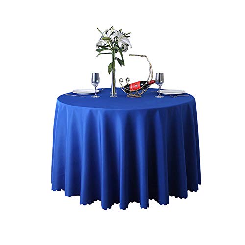 JK Home Tischdecke, rund, Polyester, 320 cm, Königsblau von JK Home