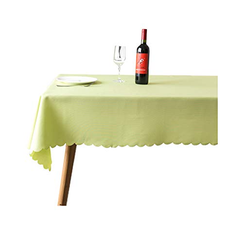 JK Home Tischdecke aus festem Polyester, für rechteckige Tische, Restaurant, Bankett, Grasgrün, 120 x 160 cm von JK Home