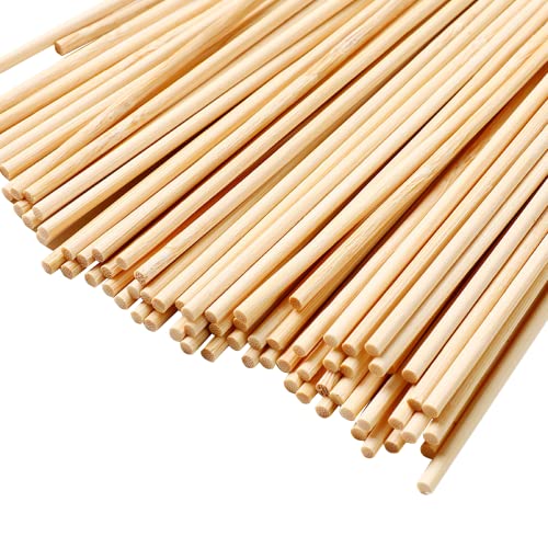 JKDHJK 150 Stück Holzstäbchen zum Basteln, Natürlicher Holzstab 30cm x 3mm DIY Runde Bastelstäbe Holzstab für Holzarbeit, Hausgarten Gebäude Modell JKDHJK 150 Stück Holzstäbchen zum Basteln, Natürlicher Holzstab 30cm x 3mm DIY Runde Bastelstäbe Holzstab für Holzarbeit, Hausgarten Gebäude Modell von JKDHJK