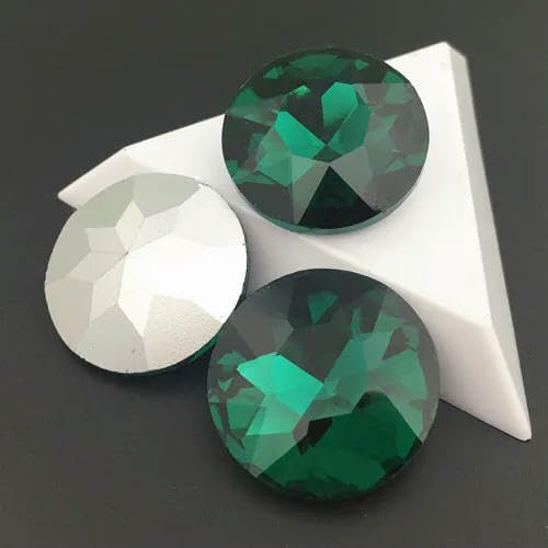 8 10 12 14 16 25 27 mm, runder Baoshihua-Glasstein, spitze Rückseite, flache Oberseite, Strass-Grün, 25 mm, 7 Stück 8 10 12 14 16 25 27 mm, runder Baoshihua-Glasstein, spitze Rückseite, flache Oberseite, Strass-Grün, 25 mm, 7 Stück von JKDSAO