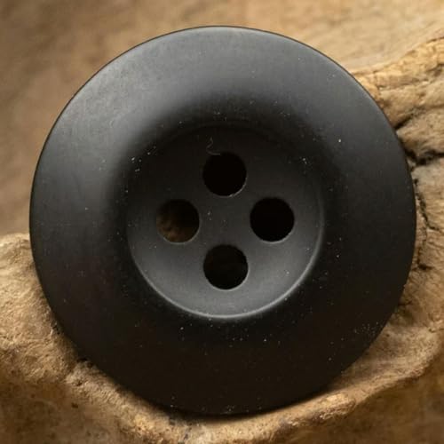 Grüne Cordharzknöpfe, Khaki, Dunkelblau, Jeans, Anzug, Hose, schwarze Knöpfe, 15 mm/18 mm/20 mm, Schwarz, 20 mm (10 Stück) von JKDSAO