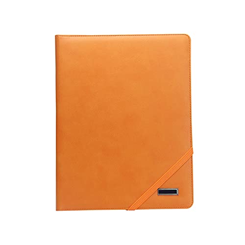 Aktenordner, mehrfarbig, für Geschäftsdokumente, multifunktional, für Büro, Meeting, Klemmbrett mit Stifthalter, für Schule, Büro, Geschäftsdateierweiterung, Orange von JKJZSALJ
