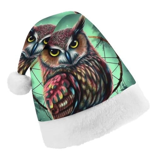 JKLPOMN Weihnachtsmütze für Kinder, weiche und bequeme Weihnachtsmütze, Eulen-Druck, niedlich, verdickt, geeignet für Erwachsene, Männer, Frauen, Weihnachtsfeier, Neujahrsparty-Zubehör und Geschenk JKLPOMN Weihnachtsmütze für Kinder, weiche und bequeme Weihnachtsmütze, Eulen-Druck, niedlich, verdickt, geeignet für Erwachsene, Männer, Frauen, Weihnachtsfeier, Neujahrsparty-Zubehör und Geschenk von JKLPOMN