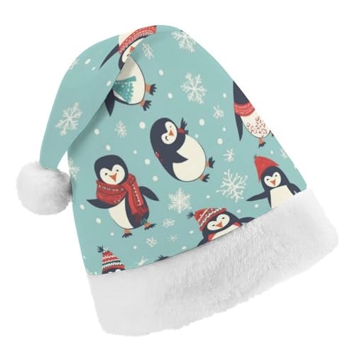 JKLPOMN Weihnachtsmütze für Kinder, weiche und bequeme Weihnachtsmütze, Winter-Weihnachtspinguine, bedruckt, niedlich, verdickt, Weihnachtsmannmütze, geeignet für Erwachsene, Männer, Frauen, JKLPOMN Weihnachtsmütze für Kinder, weiche und bequeme Weihnachtsmütze, Winter-Weihnachtspinguine, bedruckt, niedlich, verdickt, Weihnachtsmannmütze, geeignet für Erwachsene, Männer, Frauen, von JKLPOMN
