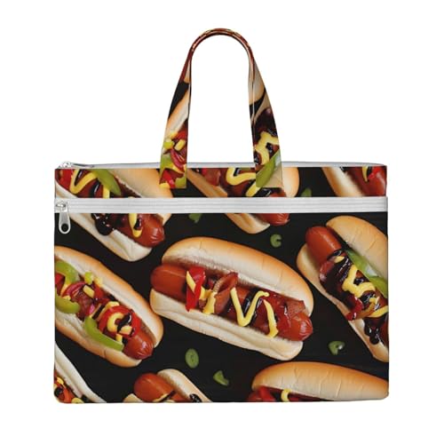 Lustige Dokumententasche für Lebensmittel, Sandwich, Brot, bedruckt, Lehrer, Leinwand, für Arbeit, Freizeit, Handtasche, für Büro, Schule, Reisen, Strand Lustige Dokumententasche für Lebensmittel, Sandwich, Brot, bedruckt, Lehrer, Leinwand, für Arbeit, Freizeit, Handtasche, für Büro, Schule, Reisen, Strand von JKLQWC