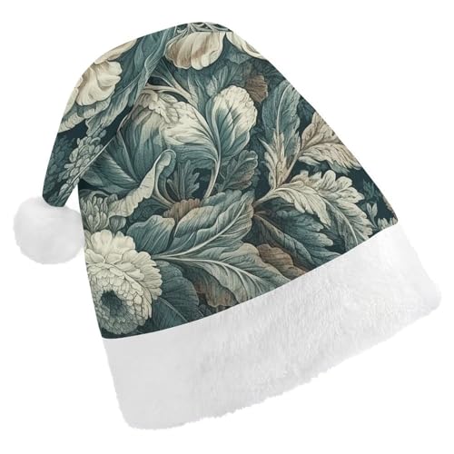 JKLQWH Weihnachtsmütze, Weihnachtsmütze, Partyhut mit Blumen, Weihnachtsmannmütze für Erwachsene, Uni, klassische Weihnachtsmannmütze, extra dick, Weihnachtsmütze, Wintermütze, Neujahr, festliche JKLQWH Weihnachtsmütze, Weihnachtsmütze, Partyhut mit Blumen, Weihnachtsmannmütze für Erwachsene, Uni, klassische Weihnachtsmannmütze, extra dick, Weihnachtsmütze, Wintermütze, Neujahr, festliche von JKLQWH
