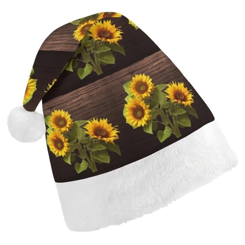 JKLQWH Weihnachtsmütze, Weihnachtsmütze, Partyhut mit Sonnenblumenpflanze, Weihnachtsmannmütze für Erwachsene, Uni, klassische Weihnachtsmannmütze, extra dick, Weihnachtsmütze, Wintermütze, JKLQWH Weihnachtsmütze, Weihnachtsmütze, Partyhut mit Sonnenblumenpflanze, Weihnachtsmannmütze für Erwachsene, Uni, klassische Weihnachtsmannmütze, extra dick, Weihnachtsmütze, Wintermütze, von JKLQWH