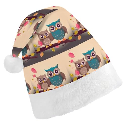 JKLQWH Weihnachtsmütze, Weihnachtsmütze, Partyhut mit niedlichen Eulen, Weihnachtsmannmütze für Erwachsene, Uni, klassische Weihnachtsmannmütze, extra dick, Weihnachtsmütze, Wintermütze, Neujahr, JKLQWH Weihnachtsmütze, Weihnachtsmütze, Partyhut mit niedlichen Eulen, Weihnachtsmannmütze für Erwachsene, Uni, klassische Weihnachtsmannmütze, extra dick, Weihnachtsmütze, Wintermütze, Neujahr, von JKLQWH
