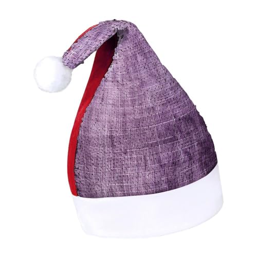 JKLQWH Weihnachtsmütze mit Pailletten, Vintage, lila, Leinen, lustige Weihnachtsmütze, Weihnachtsgeschenke für Damen und Herren, Anzug für Familie, Weihnachten, Silvester, Festival, Party, Kostüm JKLQWH Weihnachtsmütze mit Pailletten, Vintage, lila, Leinen, lustige Weihnachtsmütze, Weihnachtsgeschenke für Damen und Herren, Anzug für Familie, Weihnachten, Silvester, Festival, Party, Kostüm von JKLQWH