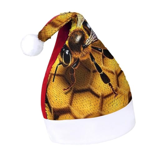 JKLQWH Weihnachtsmütze mit Pailletten, mit gelbem Honig, lustige Weihnachtsmütze, Weihnachtsgeschenke für Damen und Herren, Anzug für Familie, Weihnachten, Silvester, Festival, Party, Kostüm JKLQWH Weihnachtsmütze mit Pailletten, mit gelbem Honig, lustige Weihnachtsmütze, Weihnachtsgeschenke für Damen und Herren, Anzug für Familie, Weihnachten, Silvester, Festival, Party, Kostüm von JKLQWH