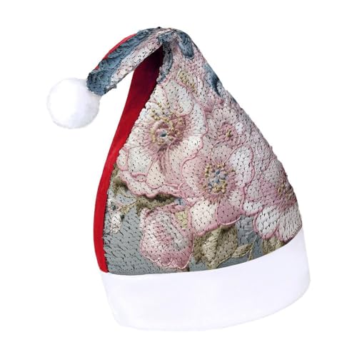 JKLQWH Weihnachtsmütze mit Pailletten, mit schönem Schmetterlingsmuster, lustige Weihnachtsmütze, Weihnachtsgeschenke für Damen und Herren, Anzug für Familie, Weihnachten, Silvester, Festival, Party, von JKLQWH