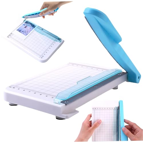 Guillotine-Papierschneider, kleiner Papierschneider mit 6 Zoll Schnittlänge, rutschfester Papierschneider, gebogenes Streifenpapier for Basteln, Guillotine-Papierschneider, kleiner Papierschneider mit 6 Zoll Schnittlänge, rutschfester Papierschneider, gebogenes Streifenpapier for Basteln, von JKODE