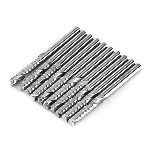 10 pcs Wolfram -Carbid -Endmühlen -Set, 4 -mm -Schaft -Einzelflöte -CNC -Router -Bits, Spiralfräsenschneider für Acryl, PVC, MDF, Holz, Dichteplatte, kompatibel mit CNC -Maschinen 10 pcs Wolfram -Carbid -Endmühlen -Set, 4 -mm -Schaft -Einzelflöte -CNC -Router -Bits, Spiralfräsenschneider für Acryl, PVC, MDF, Holz, Dichteplatte, kompatibel mit CNC -Maschinen von JKOKPMG