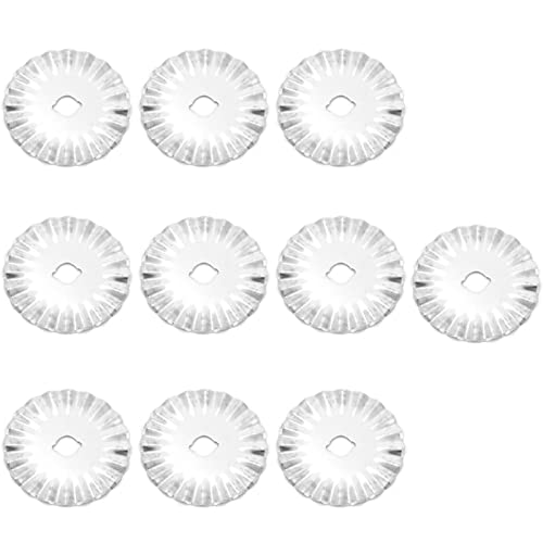 10pcs 45 mm Edelstahl Rotary Cutter Pinking Blades für Lederpapierpapier Spitzenarbeit Nähtätigkeit DIY -Werkzeuge mit Wellenkante Design 10pcs 45 mm Edelstahl Rotary Cutter Pinking Blades für Lederpapierpapier Spitzenarbeit Nähtätigkeit DIY -Werkzeuge mit Wellenkante Design von JKOKPMG