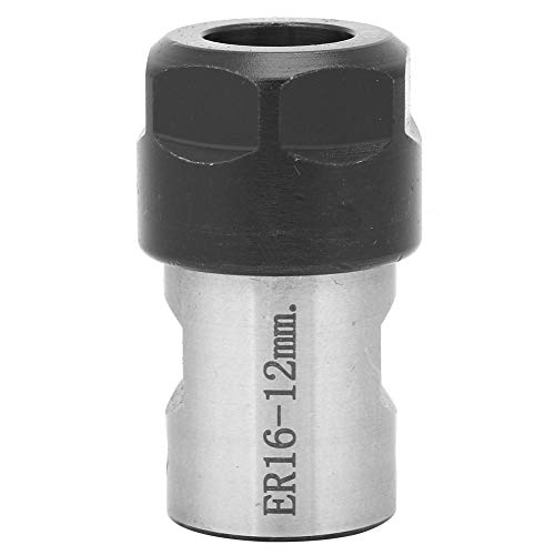 ER16 Collet Chuck Halter für Spindel motorwelle, C20 ER16 Collet Block mit 10mm Achse, Spann bohrmaschine Fräser, Drehmaschine Bohr fräse Zubehör, Nuss Typ ER16A (12 mm) von JKOKPMG