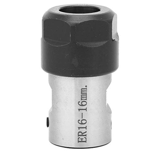 ER16 Collet Chuck Halter für Spindel motorwelle, C20 ER16 Collet Block mit 10mm Achse, Spann bohrmaschine Fräser, Drehmaschine Bohr fräse Zubehör, Nuss Typ ER16A (16mm) von JKOKPMG