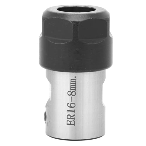 ER16 Collet Chuck Halter für Spindel motorwelle, C20 ER16 Collet Block mit 10mm Achse, Spann bohrmaschine Fräser, Drehmaschine Bohr fräse Zubehör, Nuss Typ ER16A (8mm) von JKOKPMG