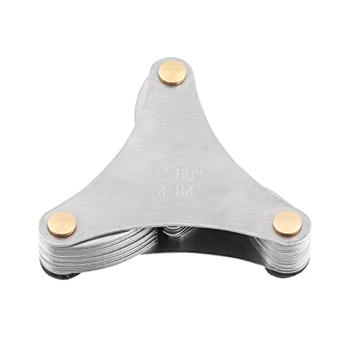 Edelstahl -Gewinde -Pitch -Messgerät, 52pc metrische und imperiale Schraubengewindeprüfer, 60 & 55 -Grad -Gewinde -Stecker, Präzisionsmesswerkzeug für interne und externe Gewinde (Reine Schönheit Edelstahl -Gewinde -Pitch -Messgerät, 52pc metrische und imperiale Schraubengewindeprüfer, 60 & 55 -Grad -Gewinde -Stecker, Präzisionsmesswerkzeug für interne und externe Gewinde (Reine Schönheit von JKOKPMG