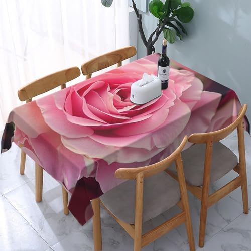JKSEEPYN Rechteckige Tischdecke mit Rosenmuster, 137 x 183 cm, wasserabweisend, waschbar, für Esszimmer, Buffet, Hochzeit, Party, Picknick JKSEEPYN Rechteckige Tischdecke mit Rosenmuster, 137 x 183 cm, wasserabweisend, waschbar, für Esszimmer, Buffet, Hochzeit, Party, Picknick von JKSEEPYN