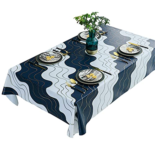 JLCP Tischdecke Für Tische Outdoor, PVC-Tischdecken Abwischen, Wasserdicht Ölbeständig Waschbar Wachstuchtischdecke Für Hochzeit Garten Party Geburtstag Restaurant Café,Blau,80x120cm JLCP Tischdecke Für Tische Outdoor, PVC-Tischdecken Abwischen, Wasserdicht Ölbeständig Waschbar Wachstuchtischdecke Für Hochzeit Garten Party Geburtstag Restaurant Café,Blau,80x120cm von JLCP