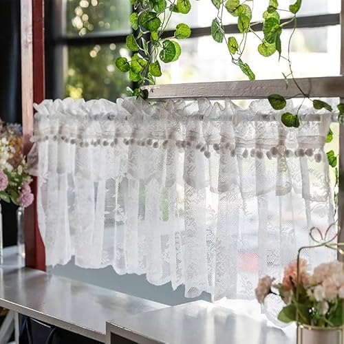 JLKC Voile Spitze Scheibengardinen & Kurzstores Gardine Weiße Transparente Tüll Baumwolle Leinen Mit Rüschen Kurzvorhang Kurzgardinen Küchengardine Volants Küche Fenster Kurz Vorhang Bistrogardine JLKC Voile Spitze Scheibengardinen & Kurzstores Gardine Weiße Transparente Tüll Baumwolle Leinen Mit Rüschen Kurzvorhang Kurzgardinen Küchengardine Volants Küche Fenster Kurz Vorhang Bistrogardine von JLKC