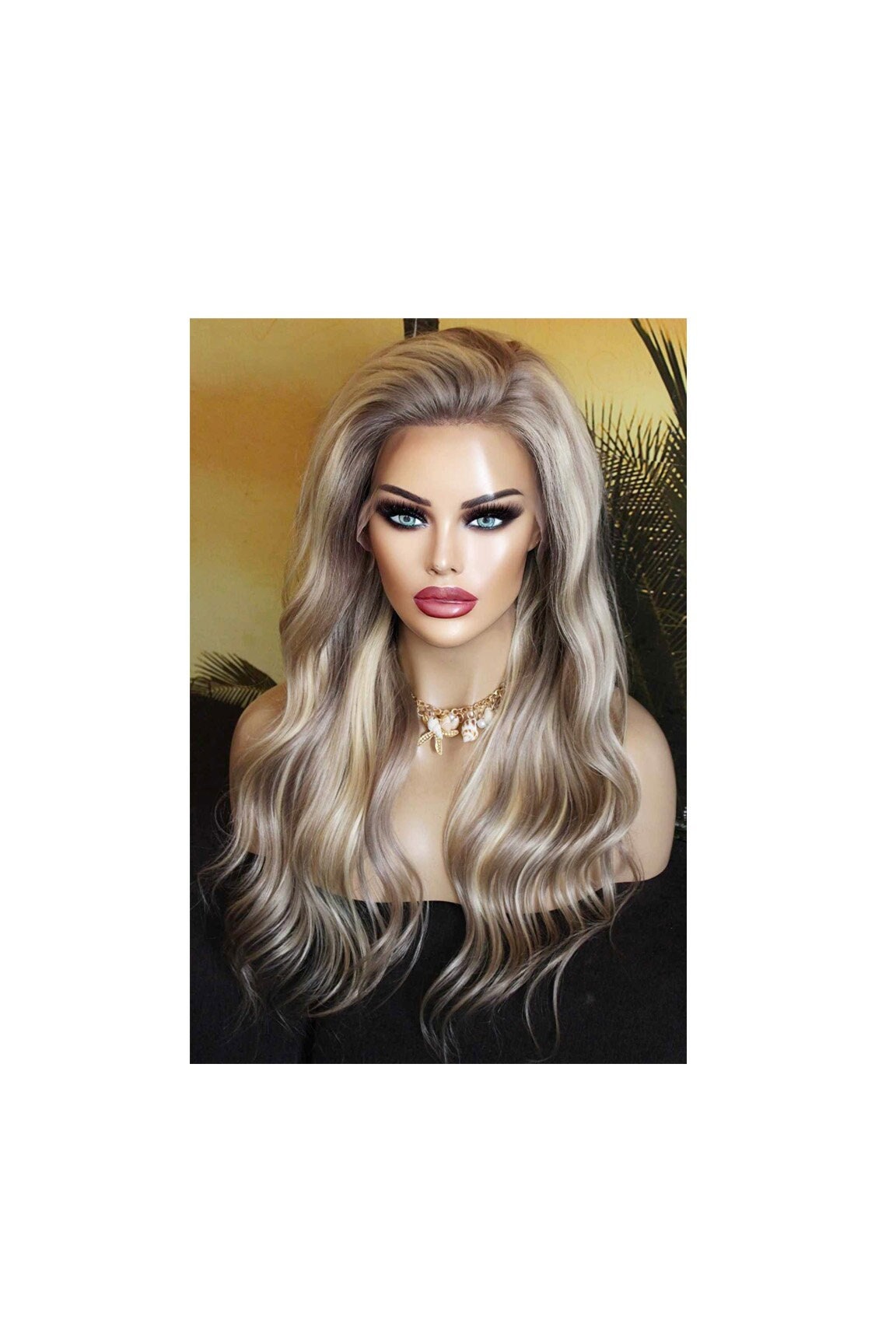 Perücke Remy Echthaar 100% Lace Wig Gewellt Lang Langhaar Blond Hellblond Aschblond Mittelblond Champanger 13x4 Perücke Remy Echthaar 100% Lace Wig Gewellt Lang Langhaar Blond Hellblond Aschblond Mittelblond Champanger 13x4 von JLWLaceWigPeruecken