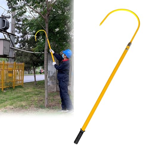 Isolierte Rettungsstange Gelbe, elektrisch isolierte Rettungshaken aus Epoxidharz, 10 kV/35 kV/110 kV/220 kV Hochspannungs-Rettungsmast mit Stromschlagschutz, nichtleitende Sicherheitswerkzeuge(10kV-3 Isolierte Rettungsstange Gelbe, elektrisch isolierte Rettungshaken aus Epoxidharz, 10 kV/35 kV/110 kV/220 kV Hochspannungs-Rettungsmast mit Stromschlagschutz, nichtleitende Sicherheitswerkzeuge(10kV-3 von JLXJYS