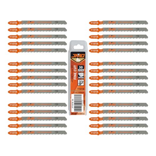 JMD 30-teiliges T101B 4 Zoll 10TPI Stichsägeblätter T Schaft für Holz Stichsägeblatt Set Stichsägeblätter für Kunststoff Kompatibel mit Milwaukee Bosch DeWalt usw von JMD