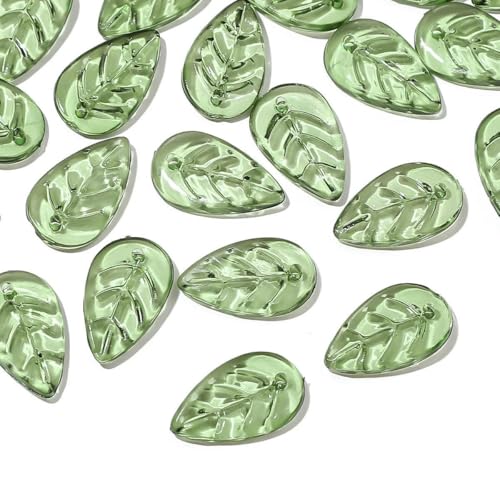 10/50 Stück Acryl-Mini-Baumblattperlen, einzigartige lose Perlen, handgefertigt, DIY-Herstellung von Schmuck, Ohrringen, Halsketten, Zubehör, Materialien-04GN-50 Stück 10/50 Stück Acryl-Mini-Baumblattperlen, einzigartige lose Perlen, handgefertigt, DIY-Herstellung von Schmuck, Ohrringen, Halsketten, Zubehör, Materialien-04GN-50 Stück von JMGDJ