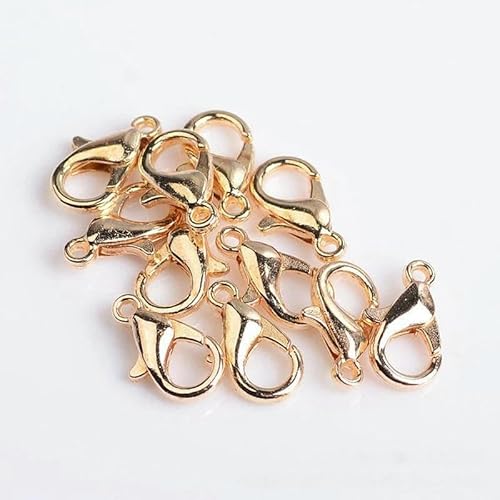 100–200 Stück/Los Karabinerverschlüsse, Schmuckherstellungsmaterialien, Haken, Kettenverschluss, DIY-Zubehör, Zubehör für Armbänder und Halsketten, KC Gold, 5 x 10 mm, 200 Stück 100–200 Stück/Los Karabinerverschlüsse, Schmuckherstellungsmaterialien, Haken, Kettenverschluss, DIY-Zubehör, Zubehör für Armbänder und Halsketten, KC Gold, 5 x 10 mm, 200 Stück von JMGDJ