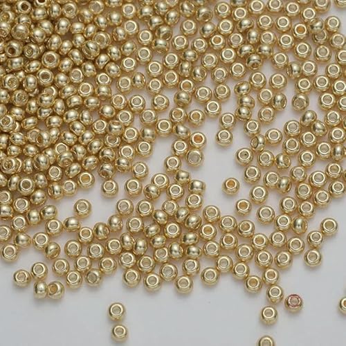 1350 Stück 11/0 wasserdichte Glasperlen in Metallic-Farben, Boho-Stil, Nadelarbeit, 15 Gramm/Beutel, 2,0 mm, Glasperlen-FTH716-2,0 mm von JMGDJ