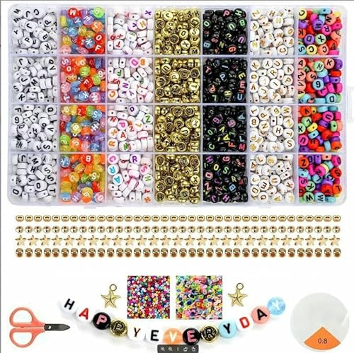 14400/4200/2400 Stück sortierte Polymer-Tonperlen-Set zur DIY-Schmuckherstellung – handgefertigtes Handwerk für Armbänder, Halsketten, Ohrringe – H2600-Set 14400/4200/2400 Stück sortierte Polymer-Tonperlen-Set zur DIY-Schmuckherstellung – handgefertigtes Handwerk für Armbänder, Halsketten, Ohrringe – H2600-Set von JMGDJ