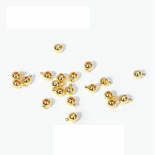 18 Karat vergoldete Crimp-Endperlen zur Schmuckherstellung, Crimpperlen, Armband-Endperlen, DIY-Zubehör-18 Karat Echtgold plattiert_a-20 Stück von JMGDJ