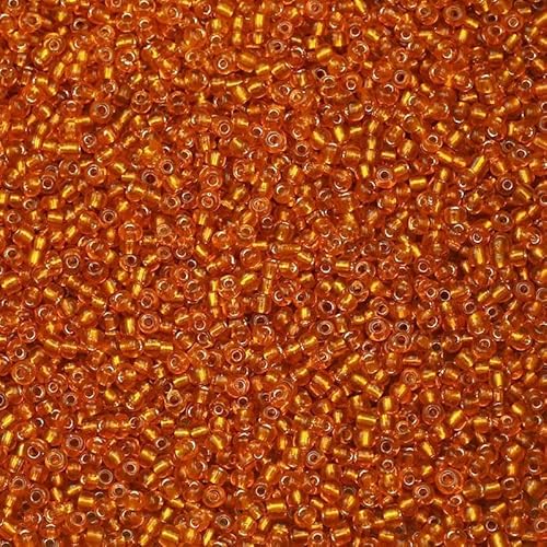 2/3/4,0 mm Glasperlen, japanische 11/0, wasserdichte Glas-Abstandshalter, lose Perlen für die Schmuckherstellung, DIY-Armbandnähen, 18 g/Los, Orangerot, 4,0 mm, 18 g, ca. 220 Stück 2/3/4,0 mm Glasperlen, japanische 11/0, wasserdichte Glas-Abstandshalter, lose Perlen für die Schmuckherstellung, DIY-Armbandnähen, 18 g/Los, Orangerot, 4,0 mm, 18 g, ca. 220 Stück von JMGDJ