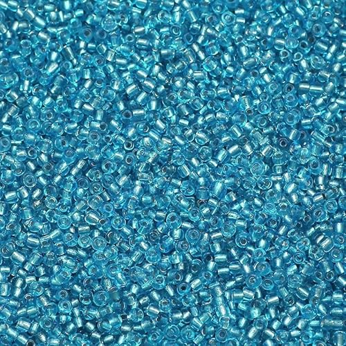 2/3/4,0 mm Glasperlen, japanische 11/0, wasserdichte Glas-Abstandshalter, lose Perlen für die Schmuckherstellung, DIY-Armbandnähen, 18 g/Los, Seeblau, 2 mm, 18 g, ca. 1500 Stück 2/3/4,0 mm Glasperlen, japanische 11/0, wasserdichte Glas-Abstandshalter, lose Perlen für die Schmuckherstellung, DIY-Armbandnähen, 18 g/Los, Seeblau, 2 mm, 18 g, ca. 1500 Stück von JMGDJ