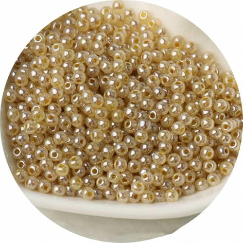 2/3/4,0 mm Super Uniform Imitation Tschechische Jade Glas Eis Rocailles Perlen für Schmuck Armband Ring DIY Charm Zubehör-FY29-2 mm 10 g 810 Stück von JMGDJ