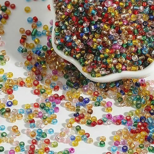2 3 4,0 mm kleine Glasperlen zur Schmuckherstellung, DIY-Armband, Halskette, Rocailles, lose Glasperlen, Großhandel, xm01, 4,0 mm, 150 Stück 2 3 4,0 mm kleine Glasperlen zur Schmuckherstellung, DIY-Armband, Halskette, Rocailles, lose Glasperlen, Großhandel, xm01, 4,0 mm, 150 Stück von JMGDJ