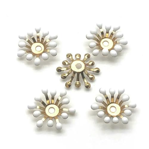 20 Stück 13,0 mm Filigranes Blumentablett Metall Tropfenöl Lose Abstandshalter Perlenkappen Endperlen Kappe Für DIY Schmuckherstellung Haarschmuck-13,0 mm 20 Stück 13,0 mm Filigranes Blumentablett Metall Tropfenöl Lose Abstandshalter Perlenkappen Endperlen Kappe Für DIY Schmuckherstellung Haarschmuck-13,0 mm von JMGDJ