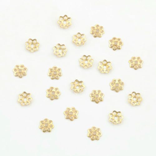 200 Stück/Los 6 mm Hohlblume Edelstahl Metall Filigran Lose Abstandshalter Perlenkappen für DIY Schmuckzubehör Herstellung von Zubehör-K18-6mm500pcs 200 Stück/Los 6 mm Hohlblume Edelstahl Metall Filigran Lose Abstandshalter Perlenkappen für DIY Schmuckzubehör Herstellung von Zubehör-K18-6mm500pcs von JMGDJ