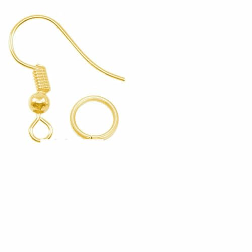 210–400 Stück/Box Schmuckherstellungs-Kits mit Karabinerverschluss, offene Biegeringe, End-Crimps, Perlenbox, handgefertigte DIY-Armband-Halsketten-Befunde, Gold von JMGDJ